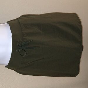 All in Motion Dark Green Hi-Low skort with 3-front Pockets & Drawstring